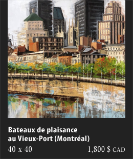 Bateaux de plaisance au Vieux-Port, Montréal