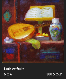 Luth et fruit