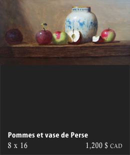 Pommes et vase de Perse