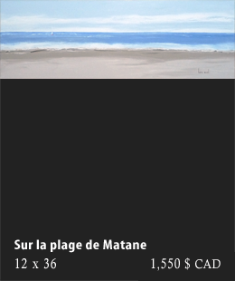 Sur la plage de Matane
