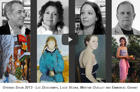 Vernissage 2013 - Luc Deschamps, Lucie Vézina, Martine Ouellet et Emmanuel Garant